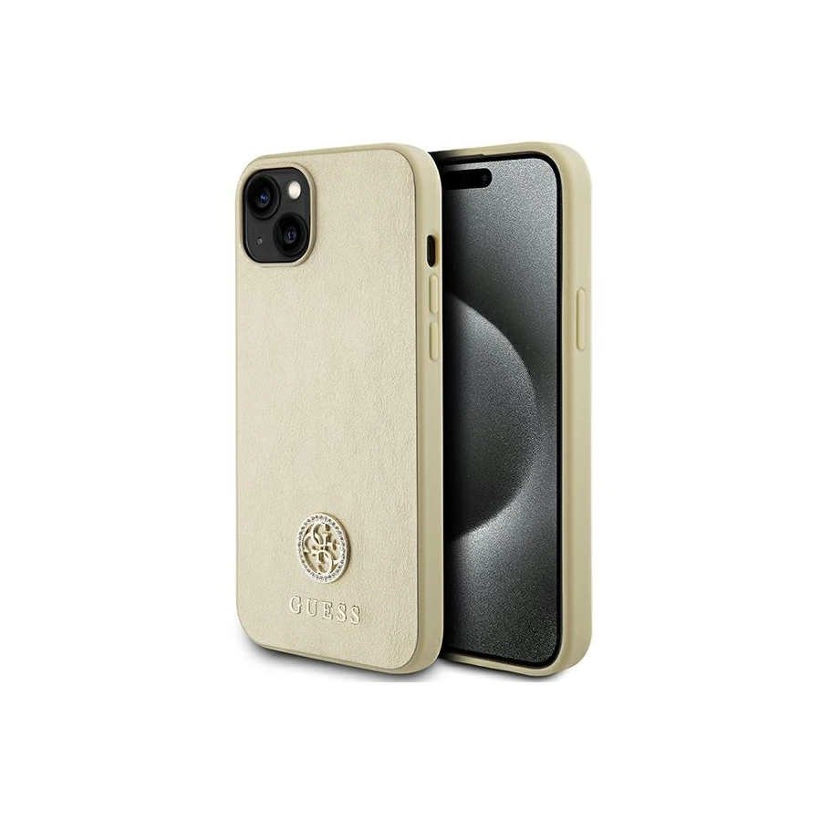 iPhone 15 Hardcase | Guess Backcover | Goud
