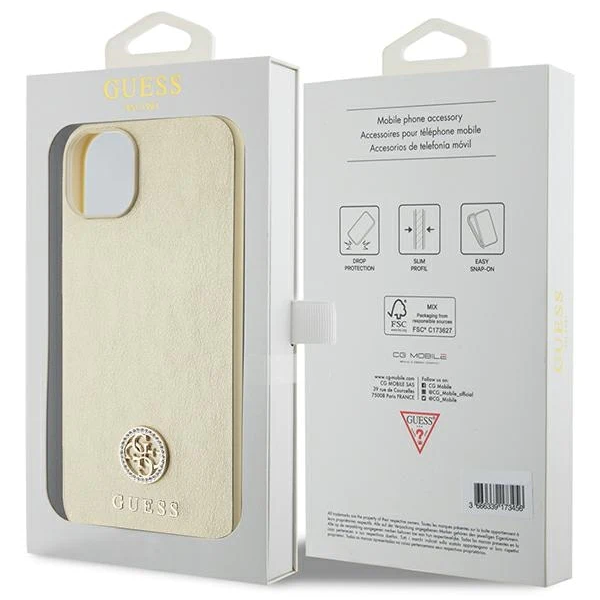 iPhone 15 Hardcase | Guess Backcover | Goud – foto 4