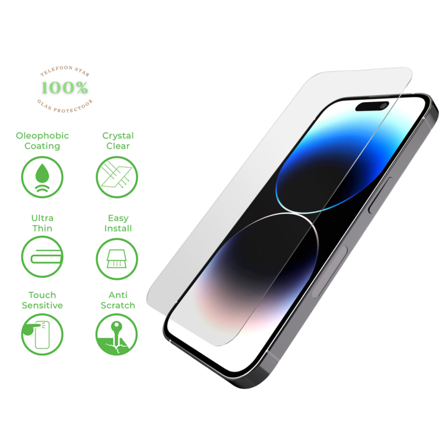 Screenprotector iPhone serie - Tempered glass
