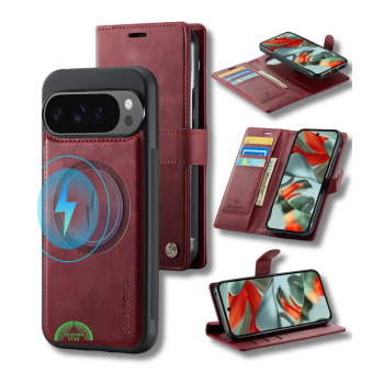 Hoesje Pixel 10 Bookcase Rood 2-in-1 Stijlvolle Wallet Case met Kaarthouder