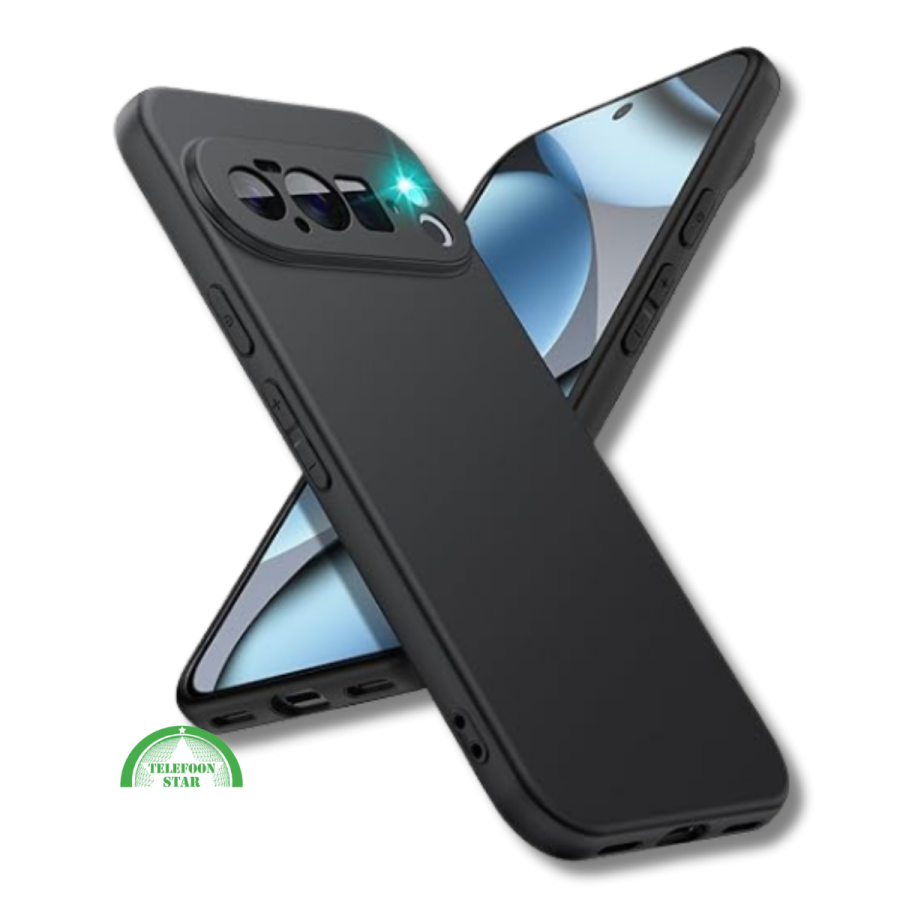 Hoesje Google Pixel 9 pro Zwart Backcover met sluit strak aan