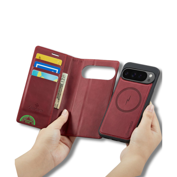 Hoesje Pixel 10 Bookcase Rood 2-in-1 Stijlvolle Wallet Case met Kaarthouder – foto 4