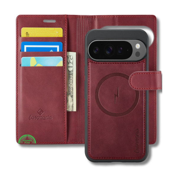 Hoesje Pixel 10 Bookcase Rood 2-in-1 Stijlvolle Wallet Case met Kaarthouder – foto 2