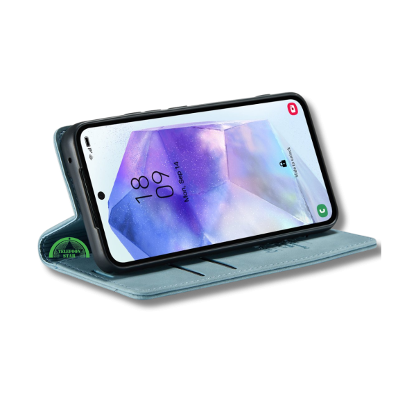Hoesje Google Pixel 10 Pro XL Turquoise Look Met Pasjeshouder &amp; Magnetische Sluiting – foto 3