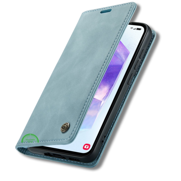 Hoesje Google Pixel 10 Pro XL Turquoise Look Met Pasjeshouder &amp; Magnetische Sluiting – foto 4