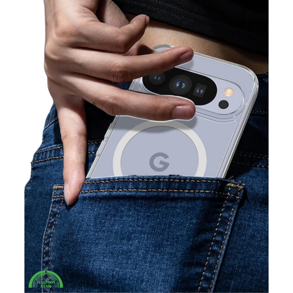 Hoesje Google Pixel 10 5G Crystal Clear Case Met MagSafe Ring &amp; Shockproof Hoeken – foto 2
