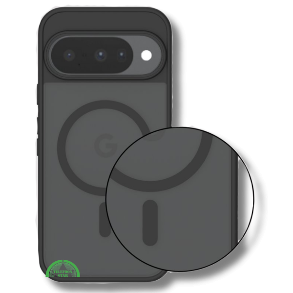 Hoesje Google Pixel 9 Pro XL Crystal Clear Case Met MagSafe Ring Strak – foto 3