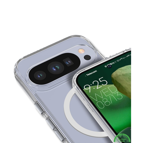 Hoesje Google Pixel 10 5G Crystal Clear Case Met MagSafe Ring &amp; Shockproof Hoeken – foto 3