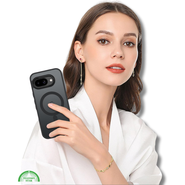 Hoesje Google Pixel 9 Pro XL Crystal Clear Case Met MagSafe Ring Strak – foto 4
