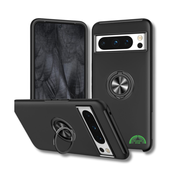Hoesje voor Google Pixel 8a zwart met Ringhouder – foto 6