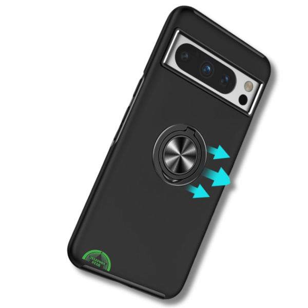 Hoesje voor Google Pixel 8a zwart met Ringhouder – foto 2