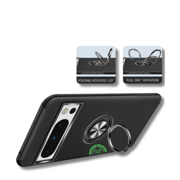 Hoesje voor Google Pixel 8a zwart met Ringhouder – foto 5