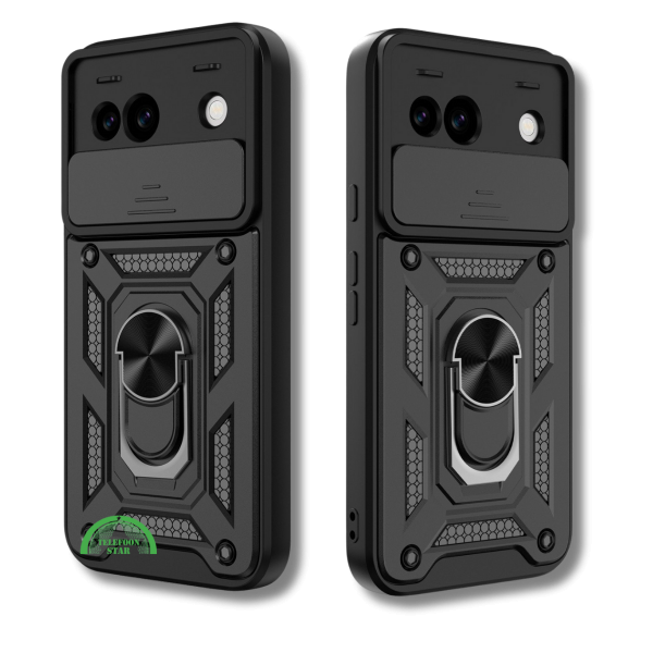 Hoesje voor Google Pixel 8a Zwart Shockproof stevige sluiting – foto 3