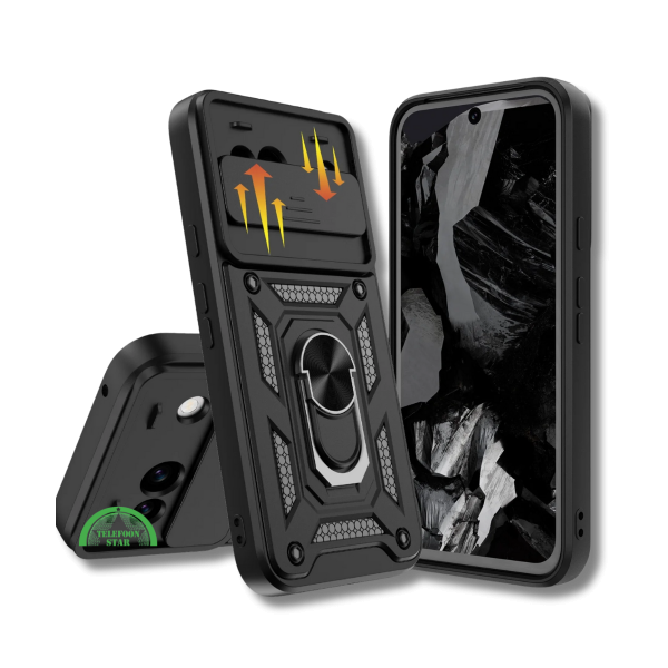 Hoesje voor Google Pixel 8a Zwart Shockproof stevige sluiting – foto 4