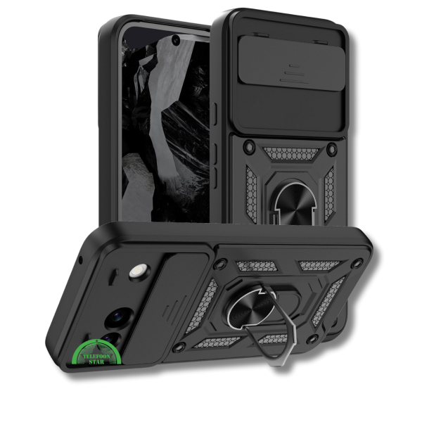 Hoesje voor Google Pixel 8a Zwart Shockproof stevige sluiting – foto 5