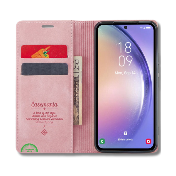 Hoesje Google Pixel 9 Pro XL Roze Bookcase Met Pasjeshouder – foto 2
