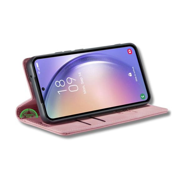 Hoesje Google Pixel 9 Pro XL Roze Bookcase Met Pasjeshouder – foto 3