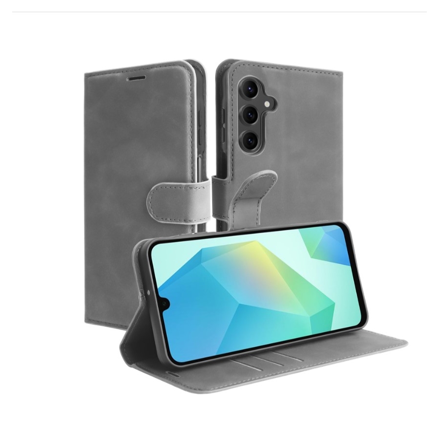 Bookcase Hoesje Samsung Galaxy A17 | Functionele Bescherming | Grijs
