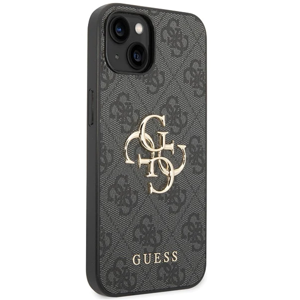 iPhone 15 Hardcase | Guess Gouden Logo | Backcover Grijs – foto 2
