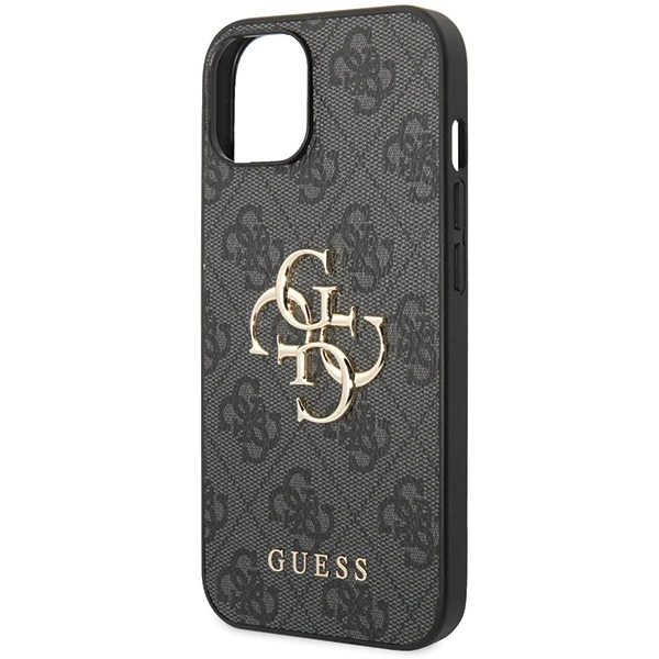 iPhone 15 Hardcase | Guess Gouden Logo | Backcover Grijs – foto 3