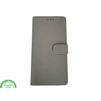 Bookcase Hoesje iPhone 17 Grijs &ndash; Luxe Wallet Case met Pasjeshouder