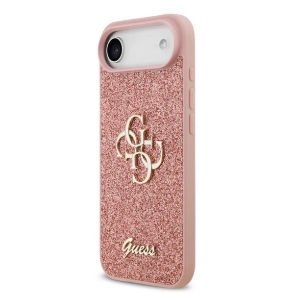 Luxe Protectcase voor iPhone 17 Air &ndash; Guess Roze Edition met 4G Logo – foto 6
