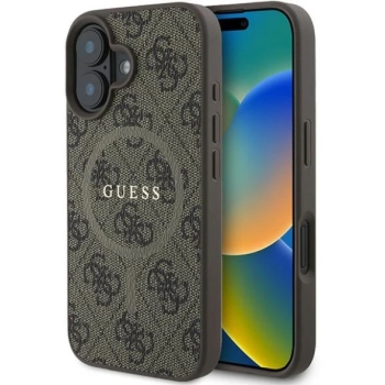 Guess MagSafe Hoesje Bruin voor iPhone 16 Plus