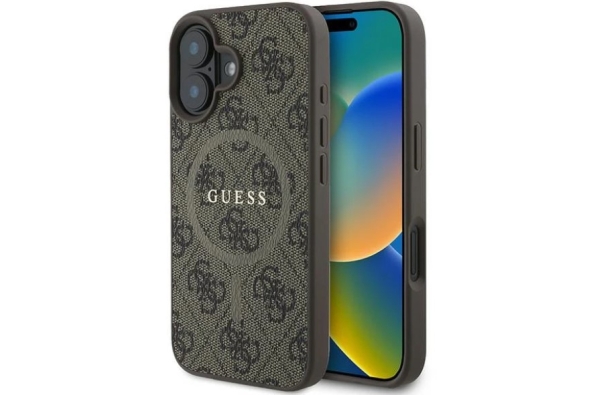 Guess MagSafe Hoesje Bruin voor iPhone 16 Plus