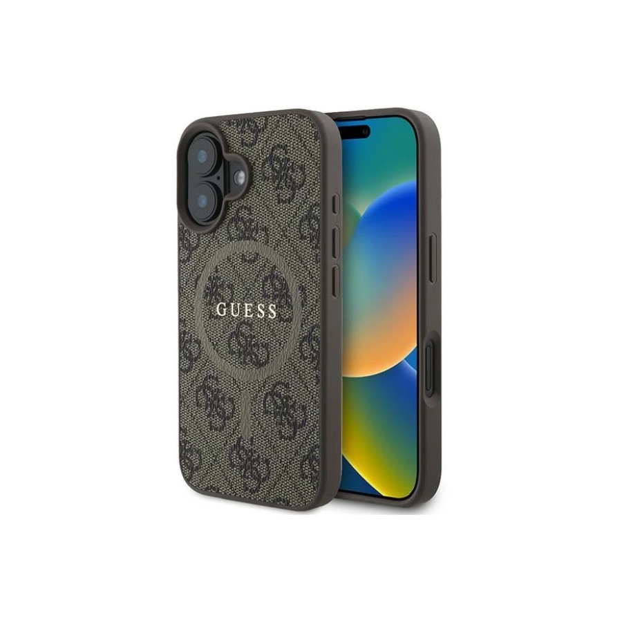 Guess MagSafe Hoesje Bruin voor iPhone 16 Plus