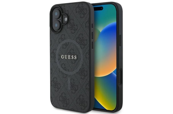 Guess MagSafe Hoesje Zwart iPhone 16 Plus