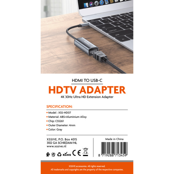 HDMI naar USB-C Adapter &ndash; HDTV Beeld Overzetten – foto 2