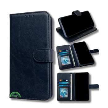 Hoesje voor Samsung A37 Blauw Bookcase Magnetisch met Pasjeshouder