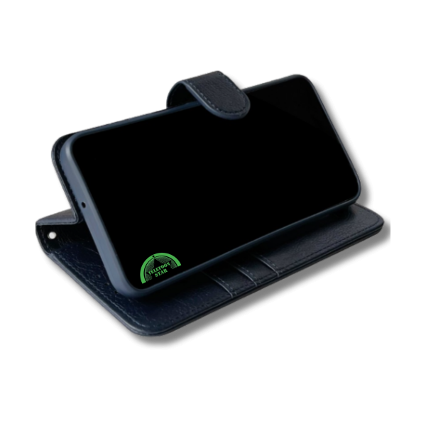 Hoesje voor Samsung A57 Blauw Bookcase Magnetisch met Pasjeshouder – foto 2