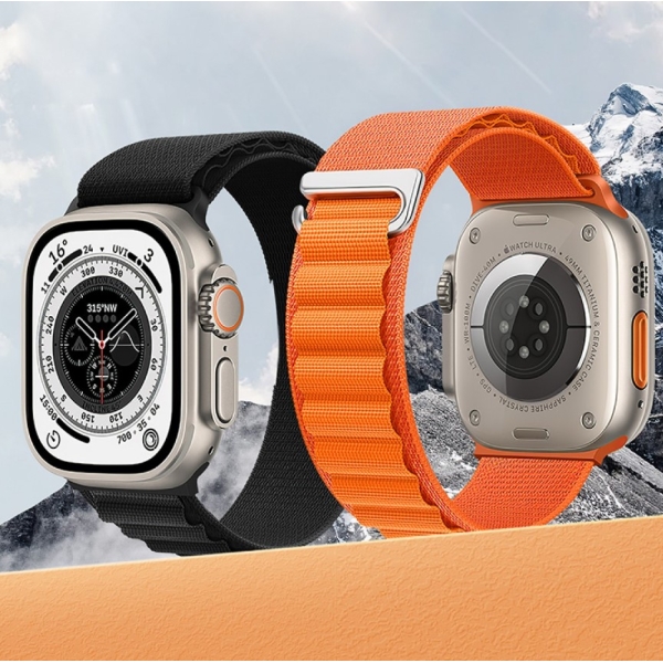 Apple Watch Stretch Bandje 42/44/45/49mm Paars – foto 2