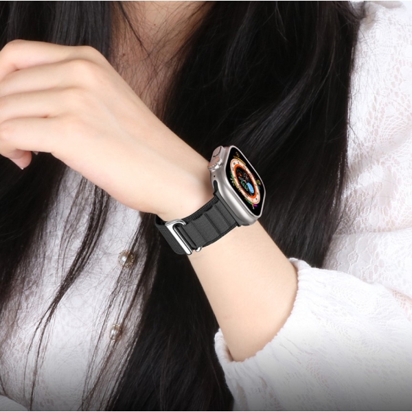 Apple Watch Stretch Bandje 42/44/45/49mm Paars – foto 3