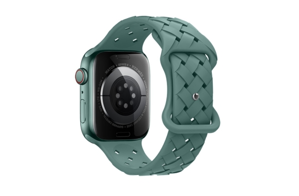 Apple Watch Siliconen Bandje met Patroon 42/44/45/49mm Turquoise