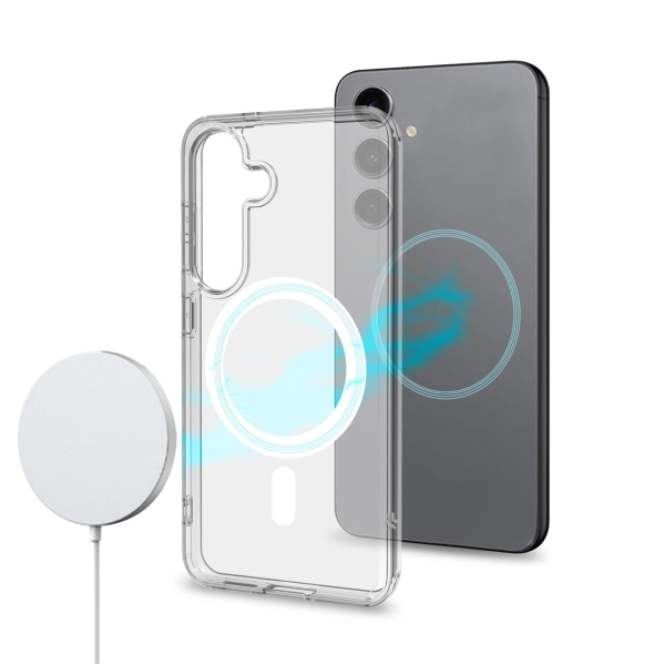 S25 Edge doorzichtig silicone draadloos oplaadbaar – foto 5