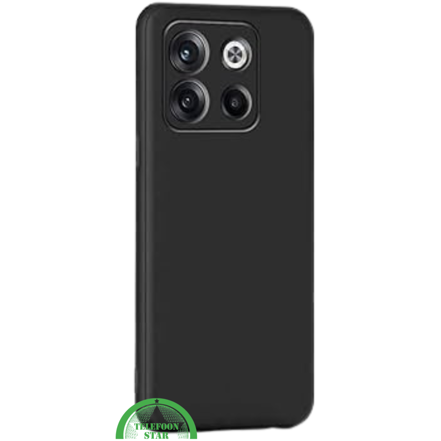 OnePlus 10T Zwart Siliconen Hoesje - Flexibel &amp; Schokabsorberend
