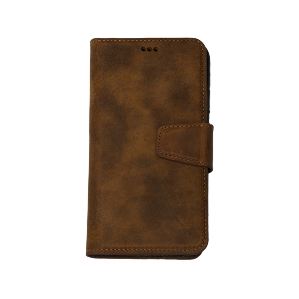 Hoesje Samsung Galaxy S25 Plus 100% leer Boekmodel 2 in 1 Bruin – foto 6