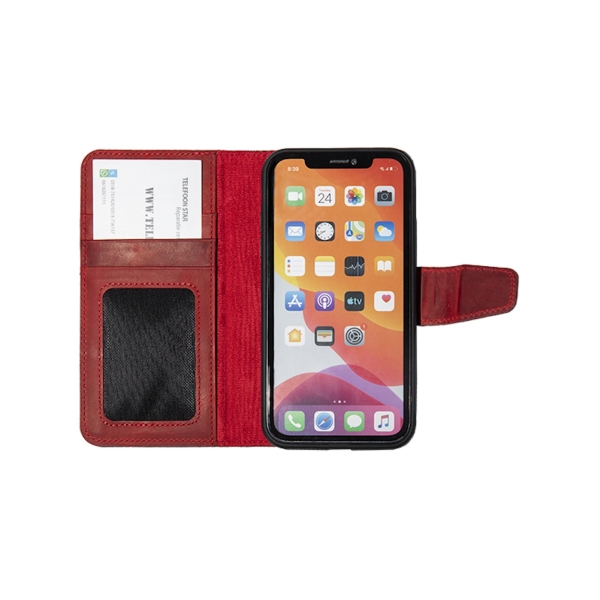 Hoesje Samsung Galaxy S26 Leer % Boekmodel 2 in 1 Rood – foto 5