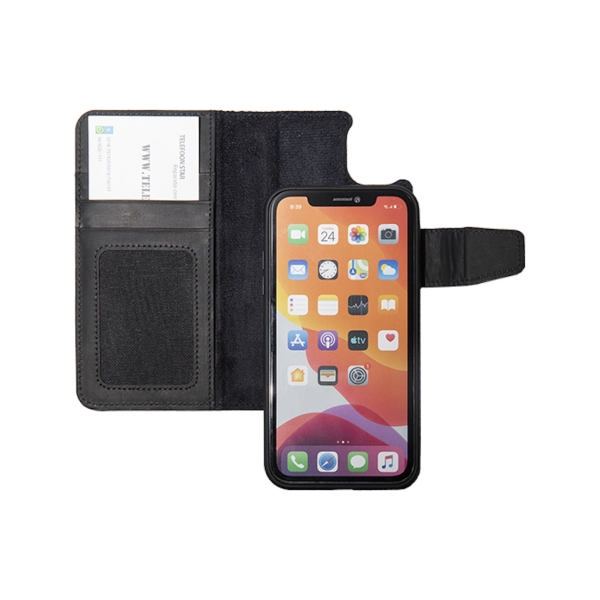 Hoesje Samsung Galaxy S25 Ultra Leer 100%  Boekmodel 2 in 1 Zwart – foto 3