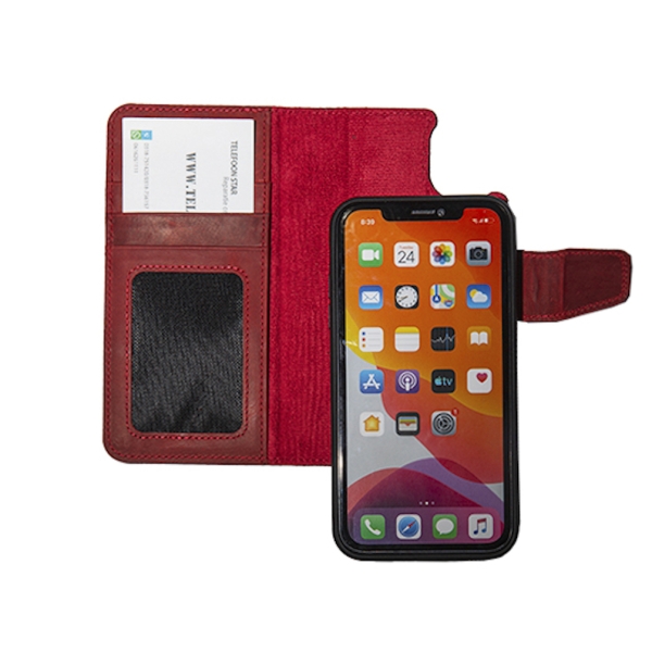 Hoesje Samsung Galaxy S26 Leer % Boekmodel 2 in 1 Rood – foto 3