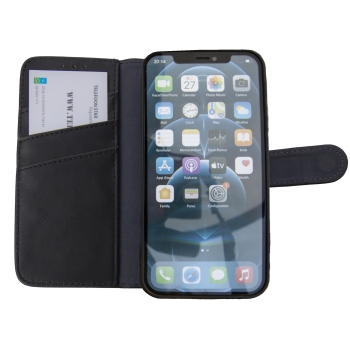 Flipcover iPhone 13 Zwart