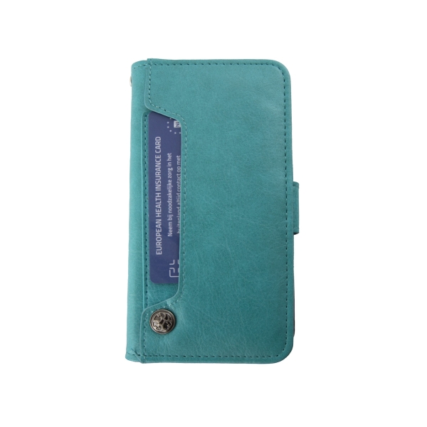 Hoesje iPhone 12/12 Pro Boekmodel - Turquoise – foto 5