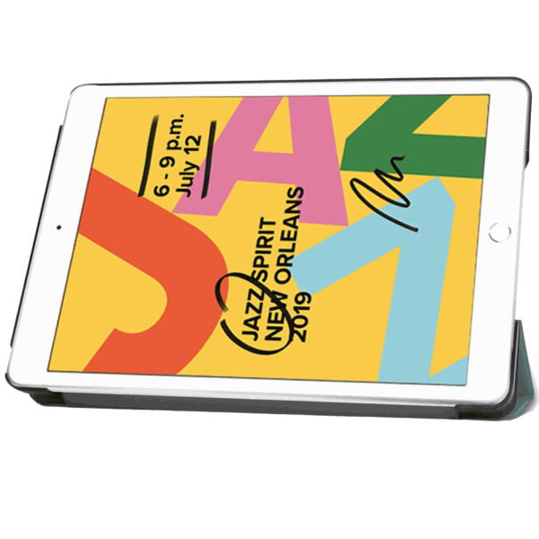 iPad Mini (2024) Silicone Smart Cover Groen met Standfunctie – foto 2