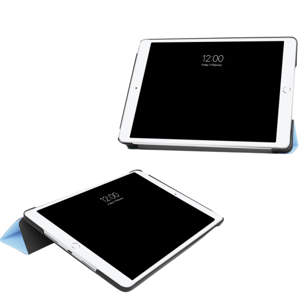 iPad 10.2 (2020) Silicone Smart Cover Slank en licht ontwerp Lichtblauw – foto 3