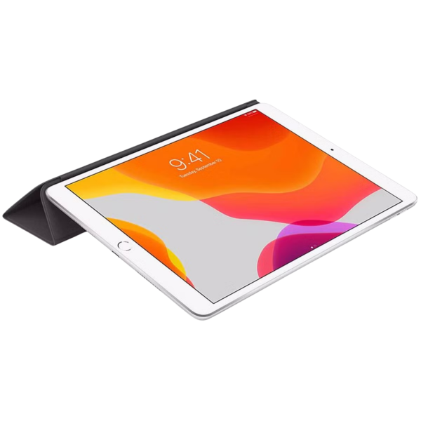 iPad 10.2 (2020) Silicone Smart Cover Zwart – foto 2