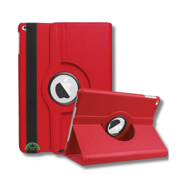 Hoesje voor iPad 10.2 inch (2021) 9e generatie en 8e generatie Rood Slank licht en stevig – foto 4