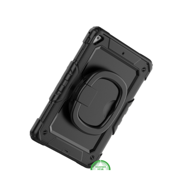 iPad 10.9 (2022) Hoes Hard Kunststof,Siliconen Backcover + Standaard - Zwart – foto 5