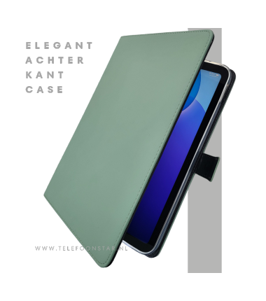 iPad 11e Gen 2025 Hoes Luxe Groene Bookcase 11 inch Schokbestendig